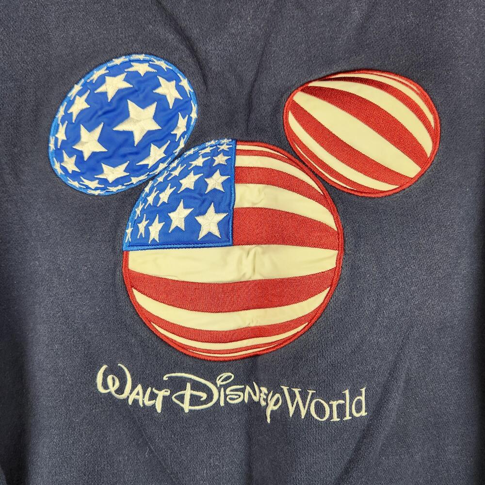 Vintage Disney Walt Disney World Sweatshirt Mens Large Mickey Mouse Embroidered